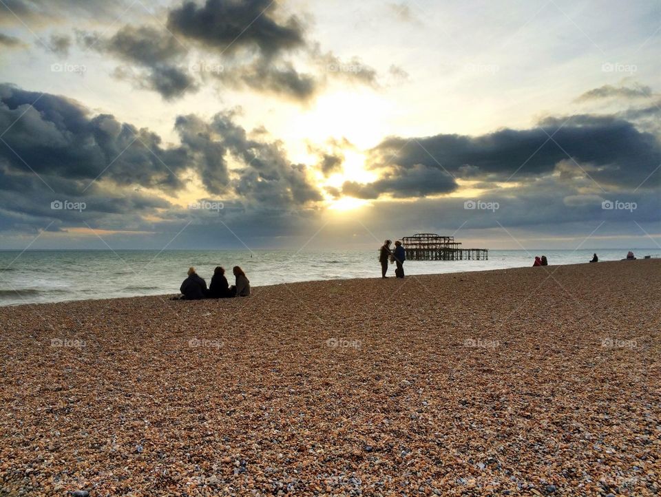 Brighton beach, UK