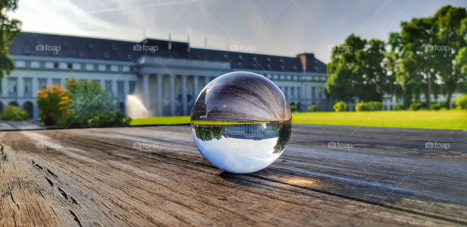 Glaskugel Schloss Koblenz Germany