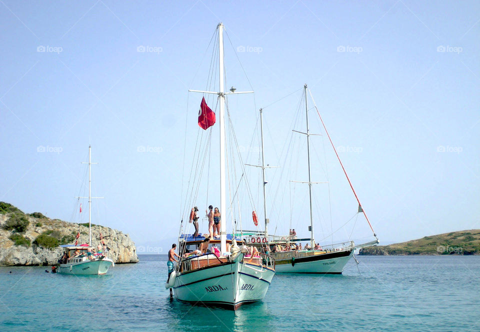 Boats, seascape