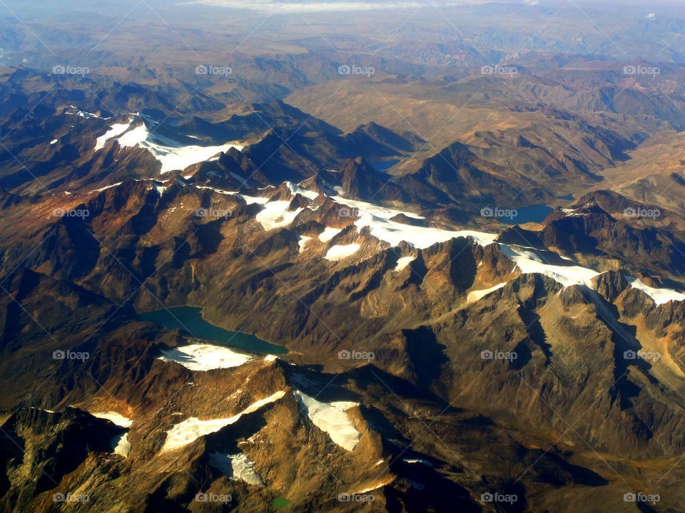 Andes from the sky