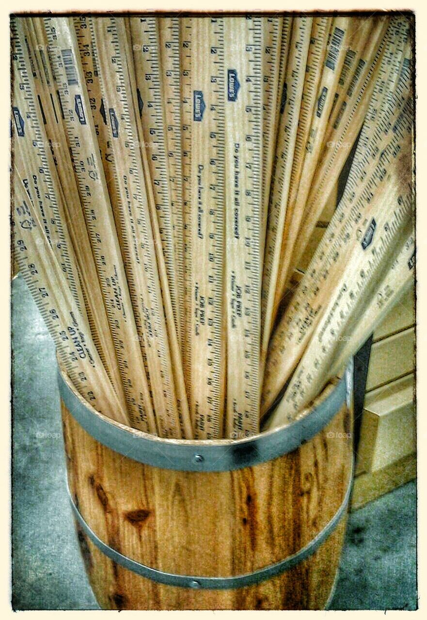 wooden measure