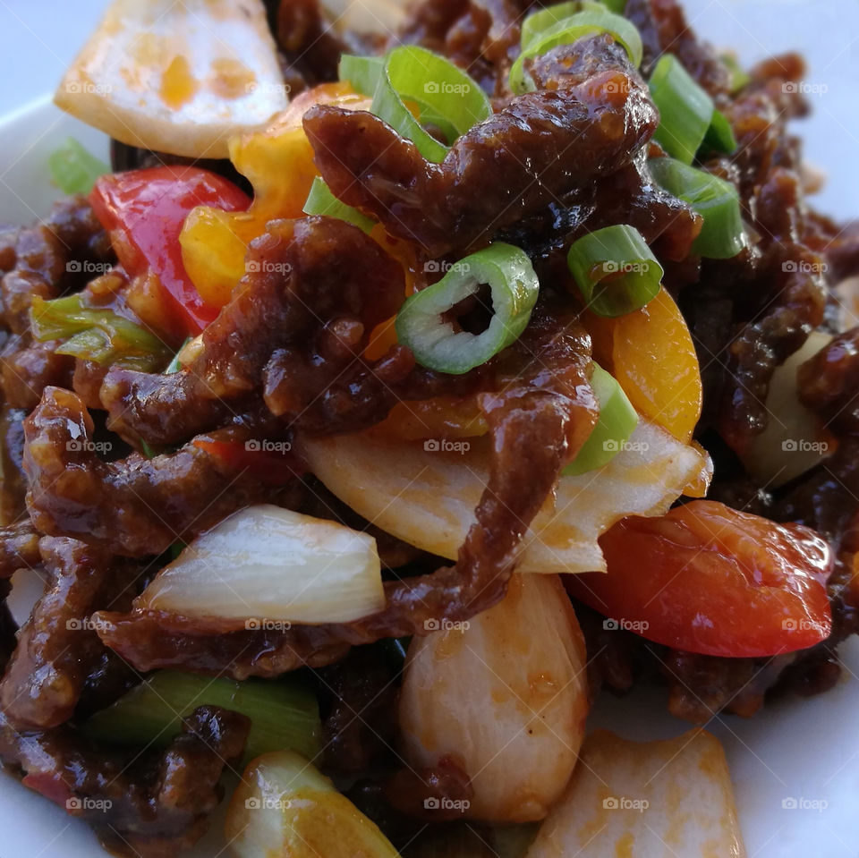 Chinese crispy beef.