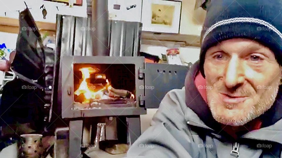 Sailor Timothy Trespas aboard the “Salvation”, our first sailboat at Newtown Creek in LIC, Queens, NY during the winter of 2017 when we burnt fire wood in a small cast iron stove in order to stay warm. Hypnotic Productions