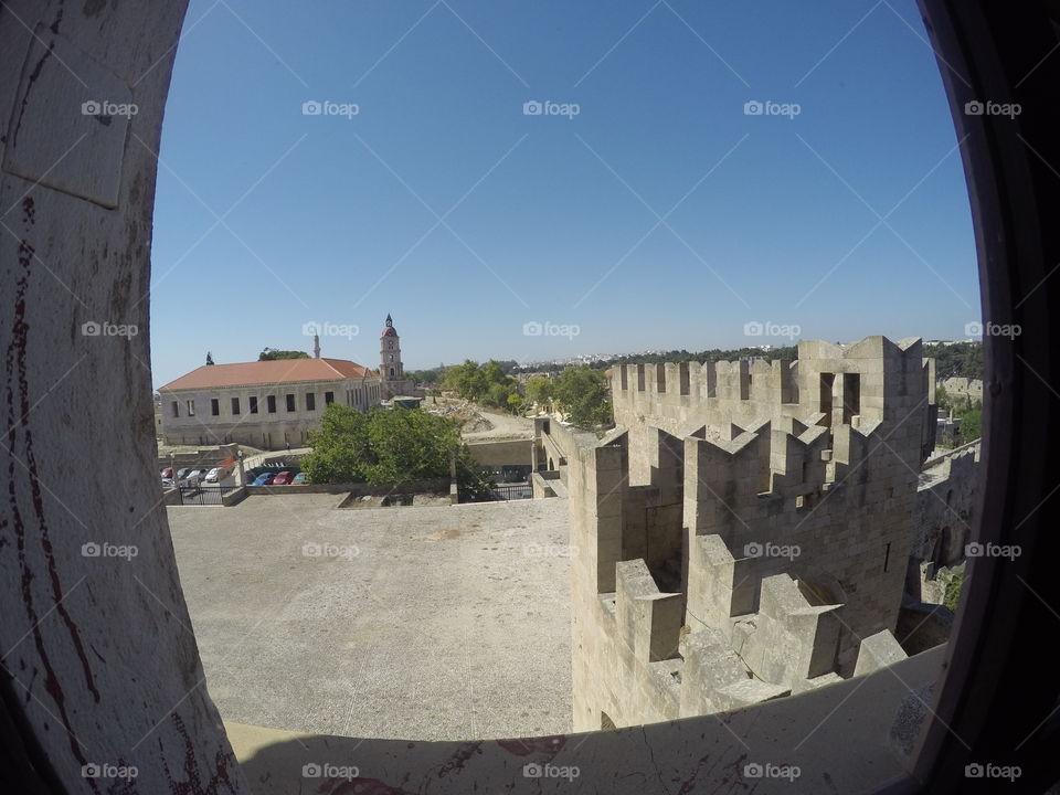 View from the Palace of the Grand Master of the Knights of Rhodes (taken with GoPro Hero 4 Black)