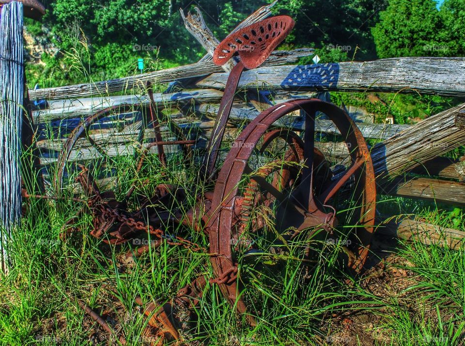 Rusty plow