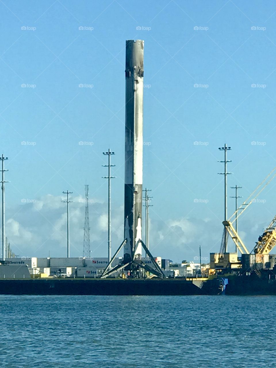 SpaceX Falcon 9 fuselage returning to Port Canaveral after October 11  Rocket Launch On OCISLY 
