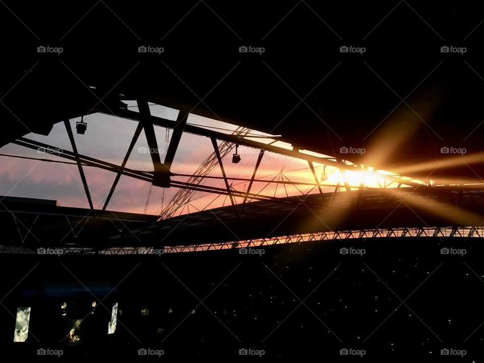 Wembley Stadium Sunset ... beautiful 