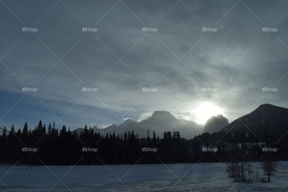Sunset in the Rockies
