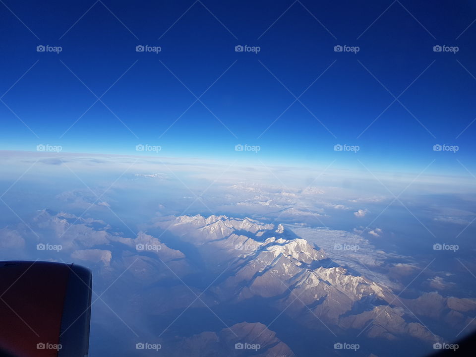 Alps from an EasyJet plane