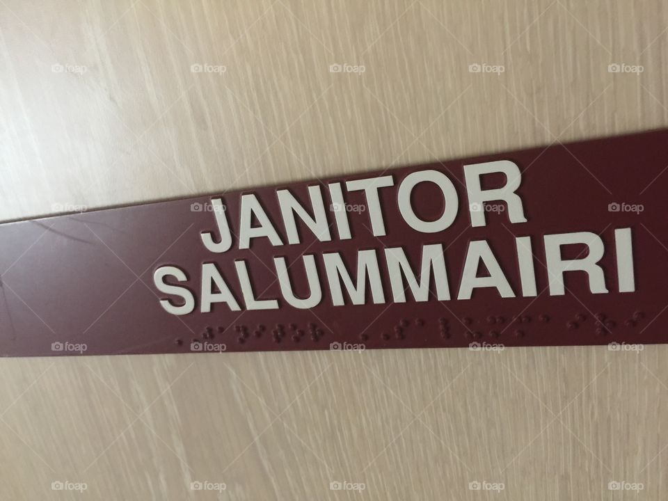 Janitor Sign