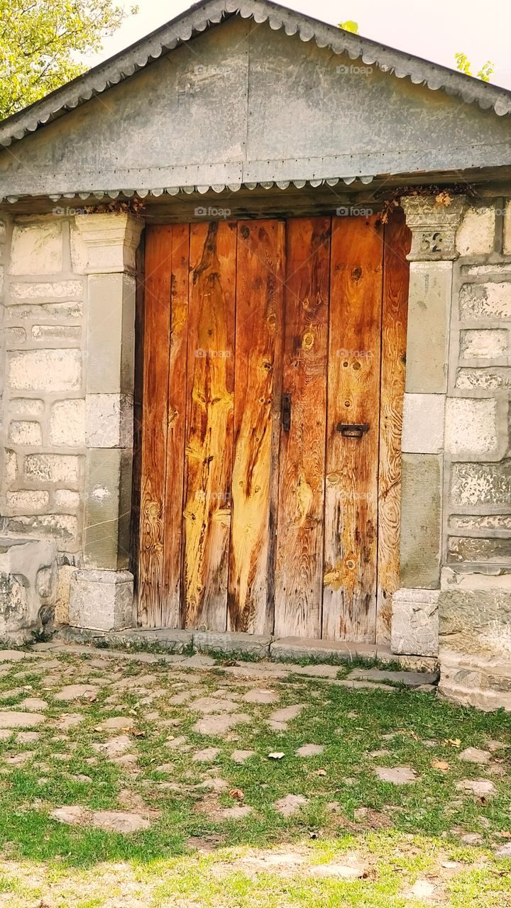 Closeup Village Door