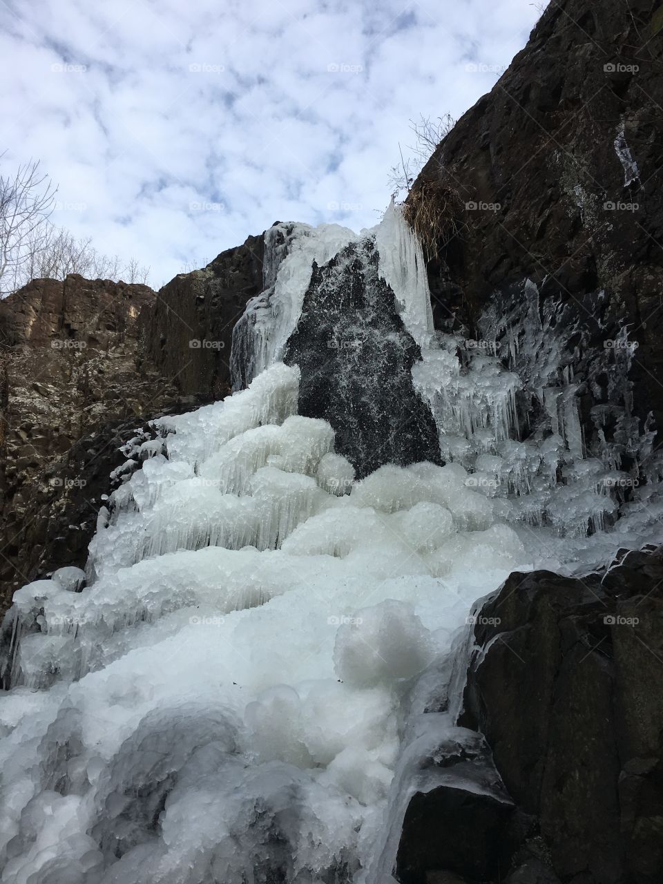 Frozen waterfalls 