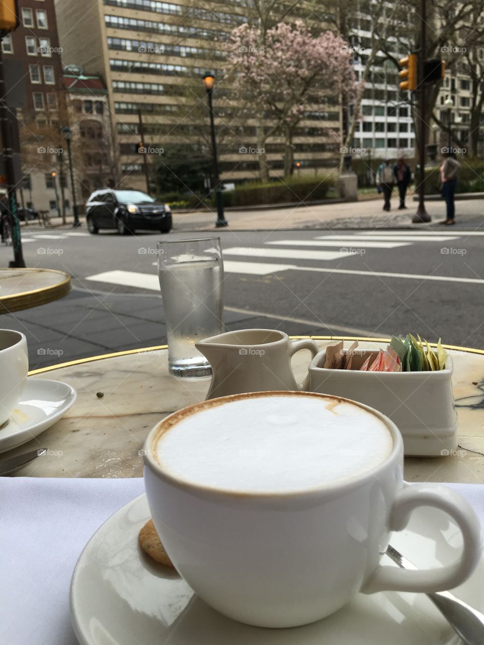 Coffee on a street