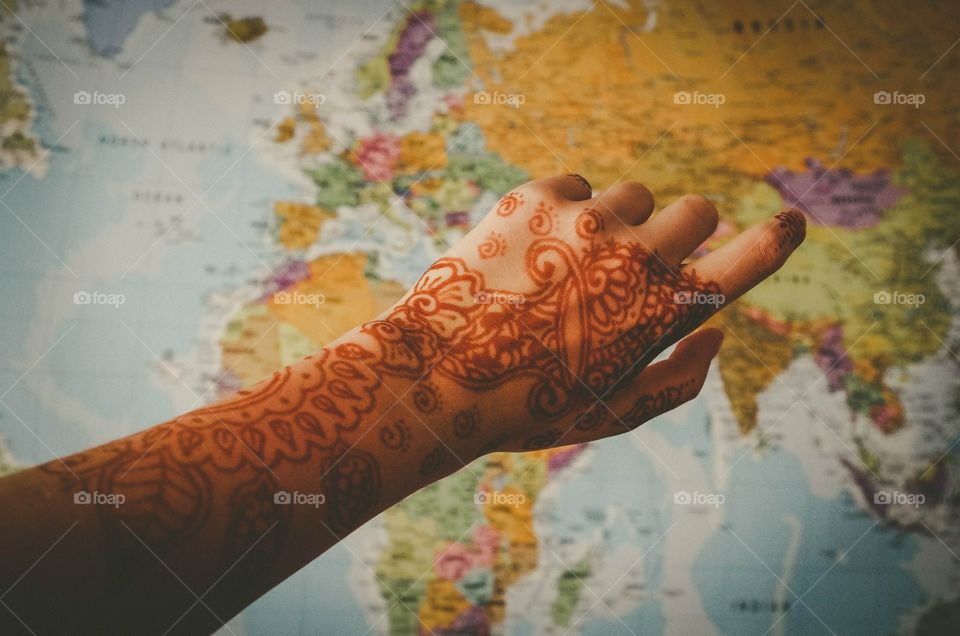Tatt. A henna tattoo
