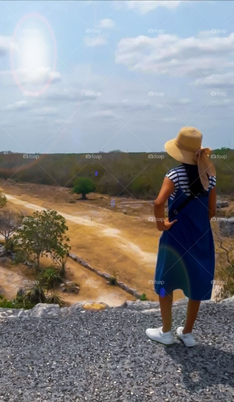 girl admiring the scenery