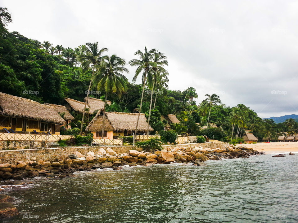Yelapa hotel huts. yelapa hotel huts near the water taxi pier