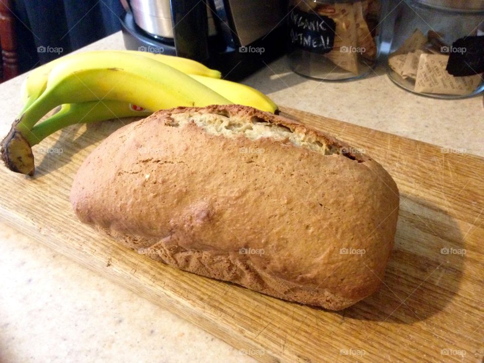 Homemade banana bread