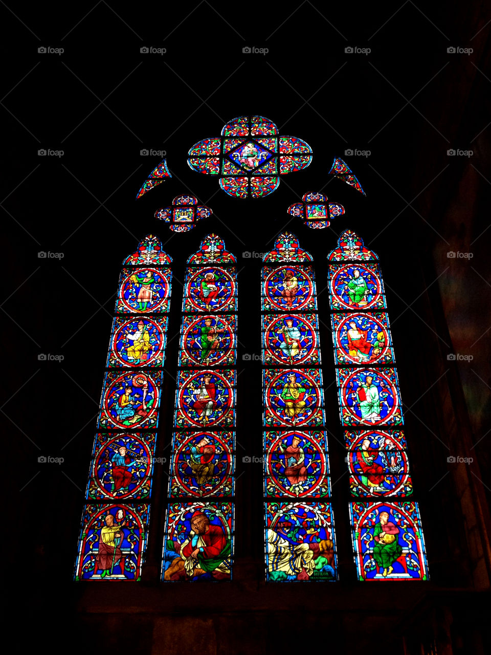 Vidrieras de la Catedral de Notre Dame. Vidrieras de la Catedral de Notre Dame (Paris - France)