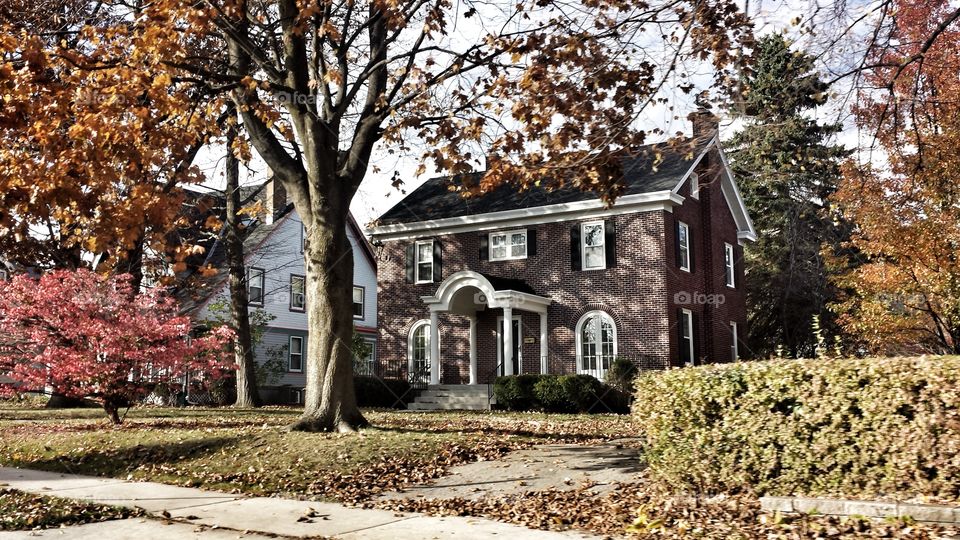 Brick Colonial House