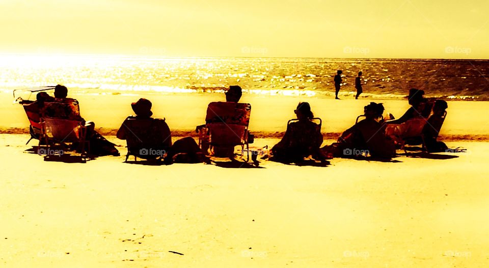 Friends on the beach 