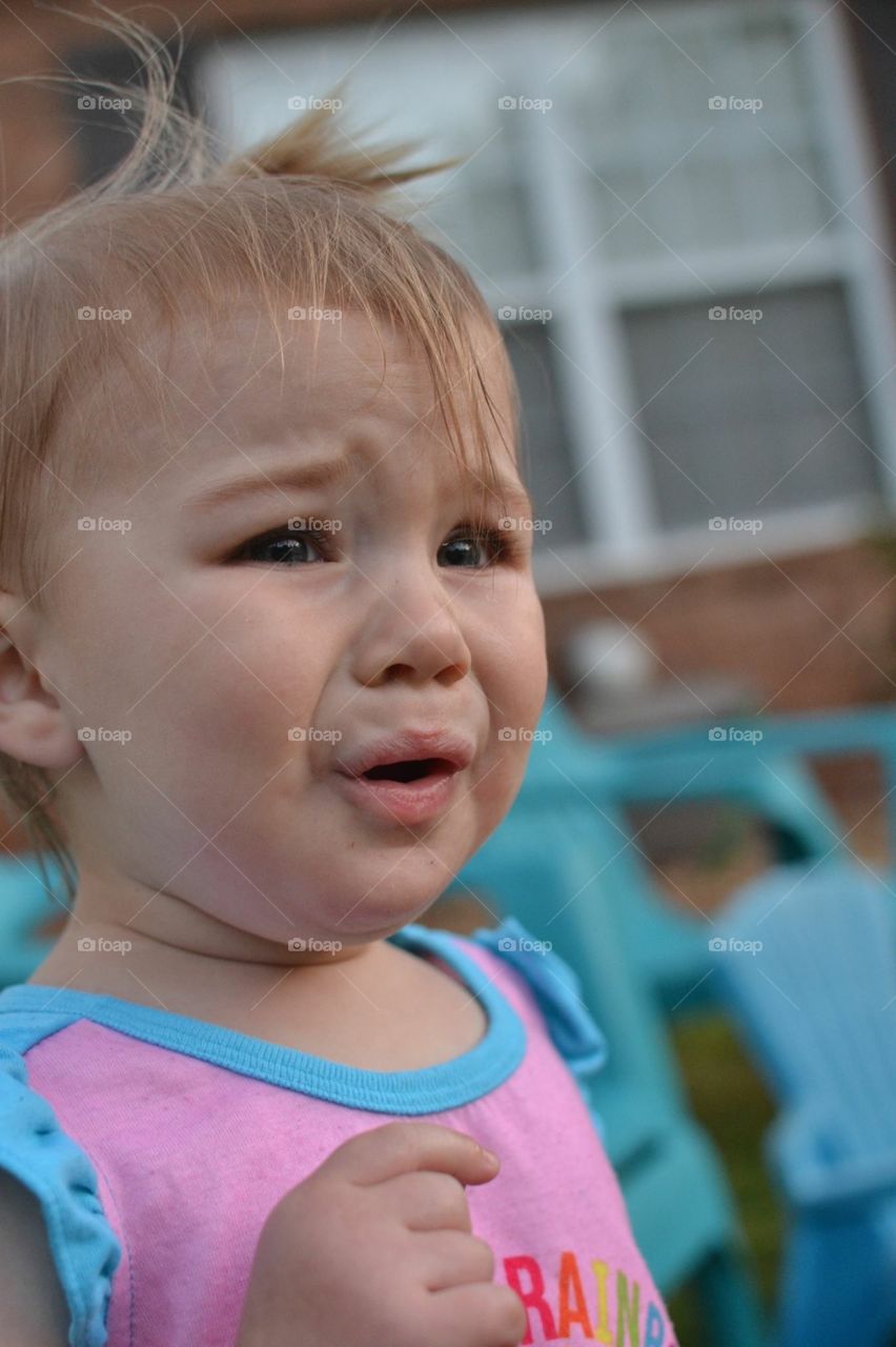 She hates dogs and the neighbor was walking their dog. Bless her heart! 