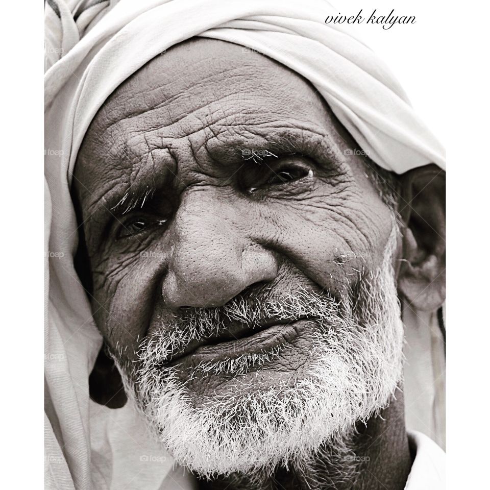 Portrait of a indian senior man