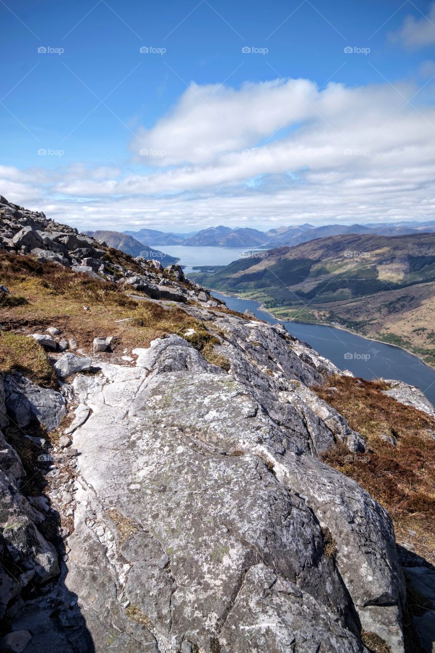 Loch and mountains 