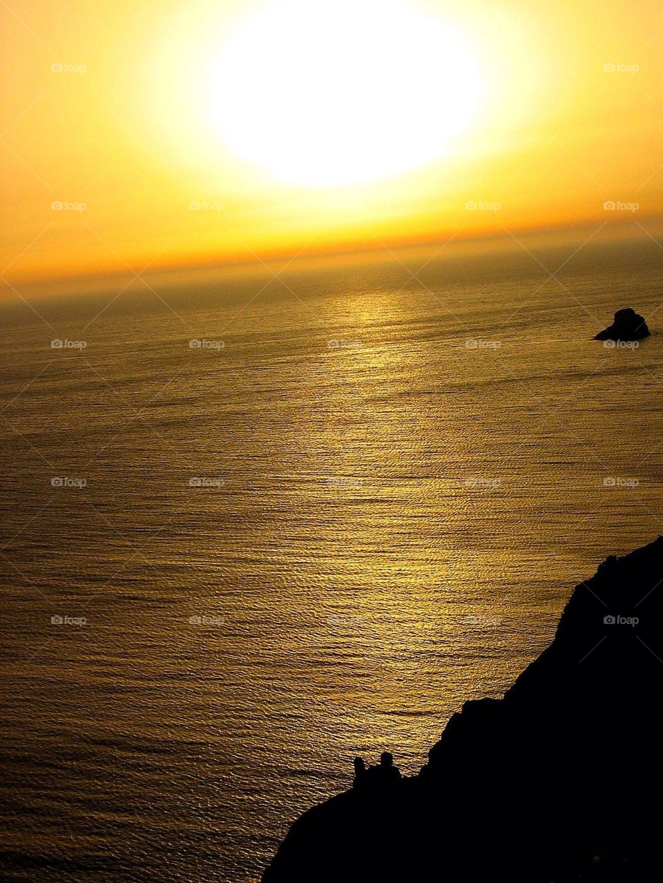 sunset ocean atlantic sea relaxed by anetteaventyr