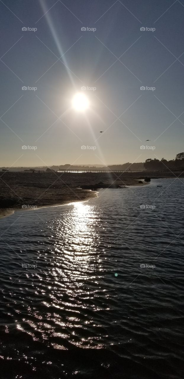 sunset in California