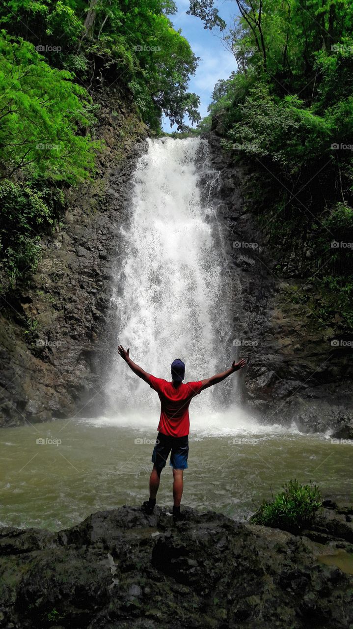 Waterfall in Jungle of Montezuma, Costa Rica