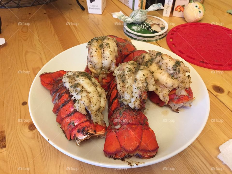 Baked lobster 
