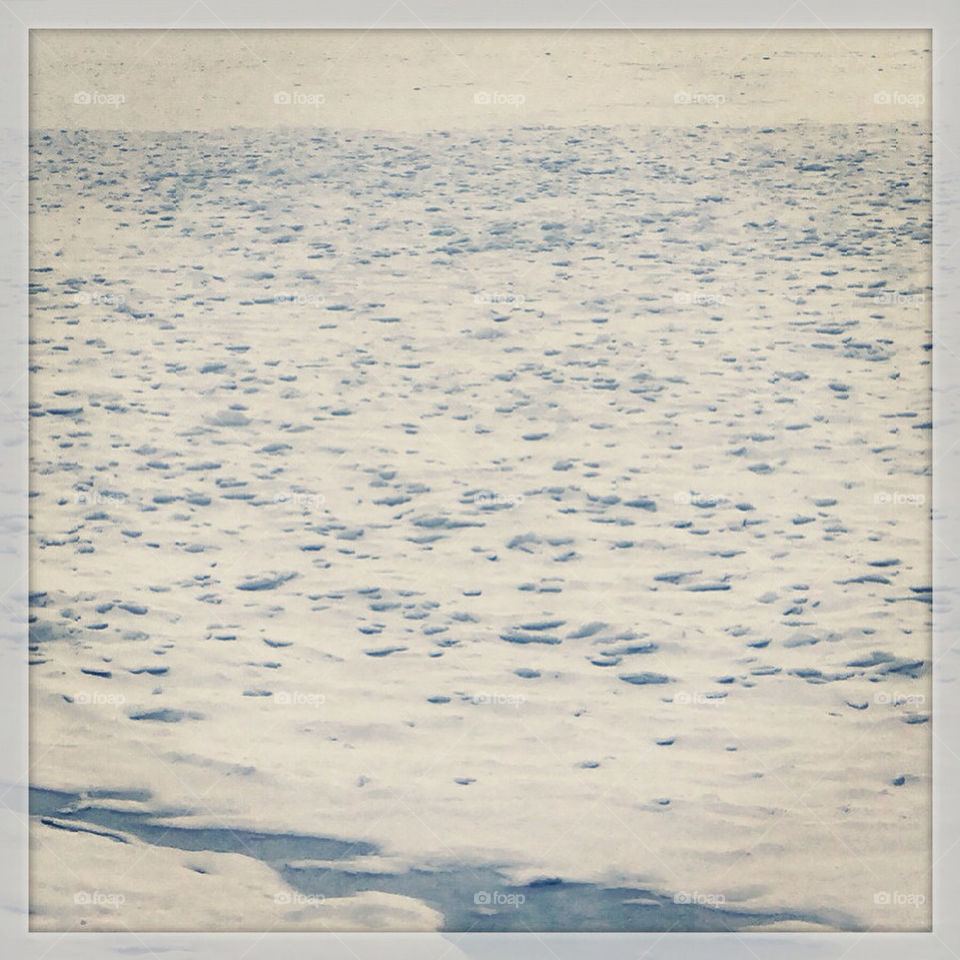 Frozen Lake Superior duluth, mn