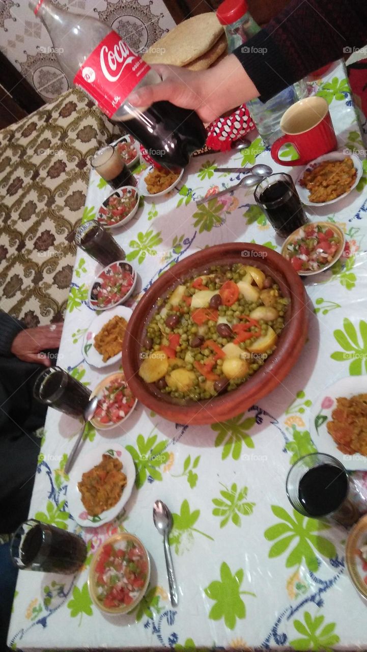 Tajine Moroccan food.