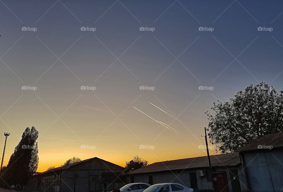 Late Autumn evening in Bucharest