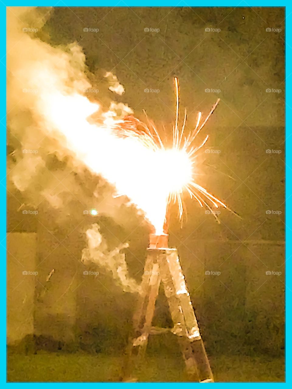 4th of July fireworks display in the neighborhood.