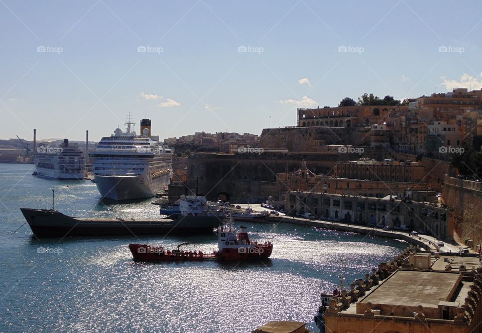 cruise port of Valletta, Malta
