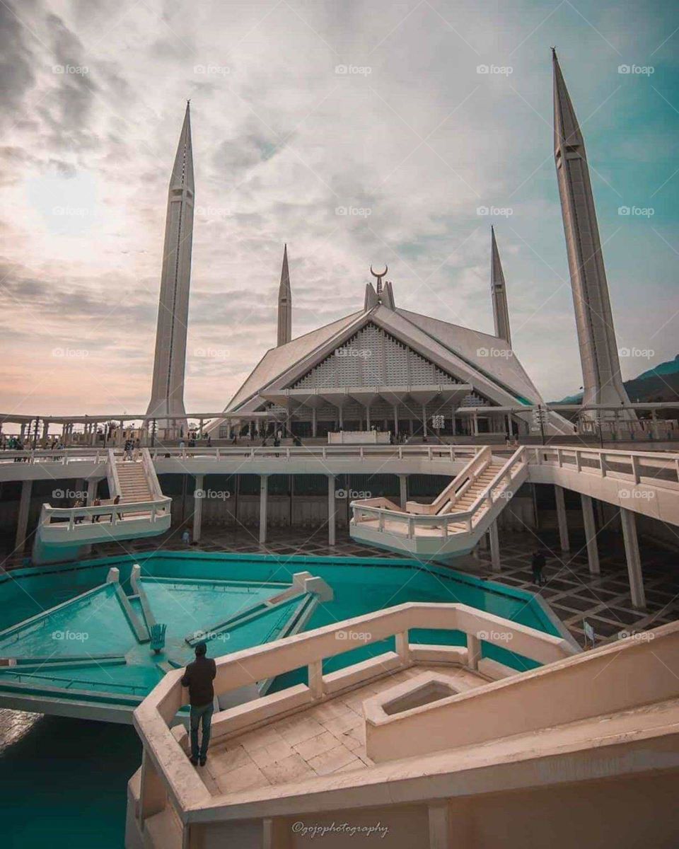 Beautiful mosque in Islamabad