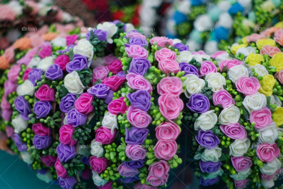 head adornment. wreath