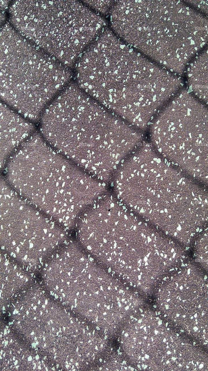 Shadow. Checkered grey background