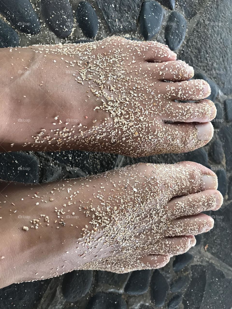 Sand between my toes 