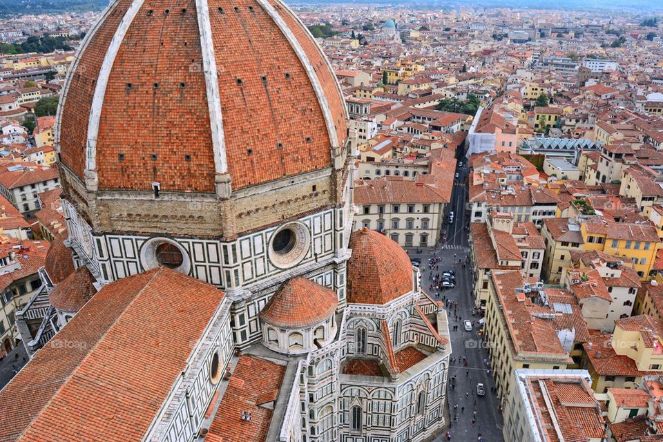 Florence Cathedral from the birds eye view