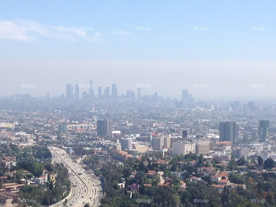 City Life. I was on a bus tour of celebrity homes in LA and one of our stops gave us an amazing view of the city.
