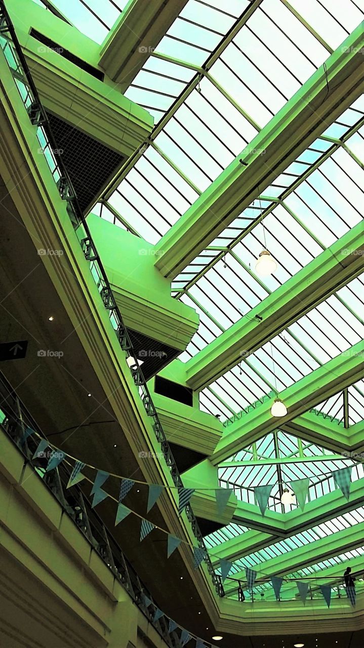 The Galleries ceiling side view