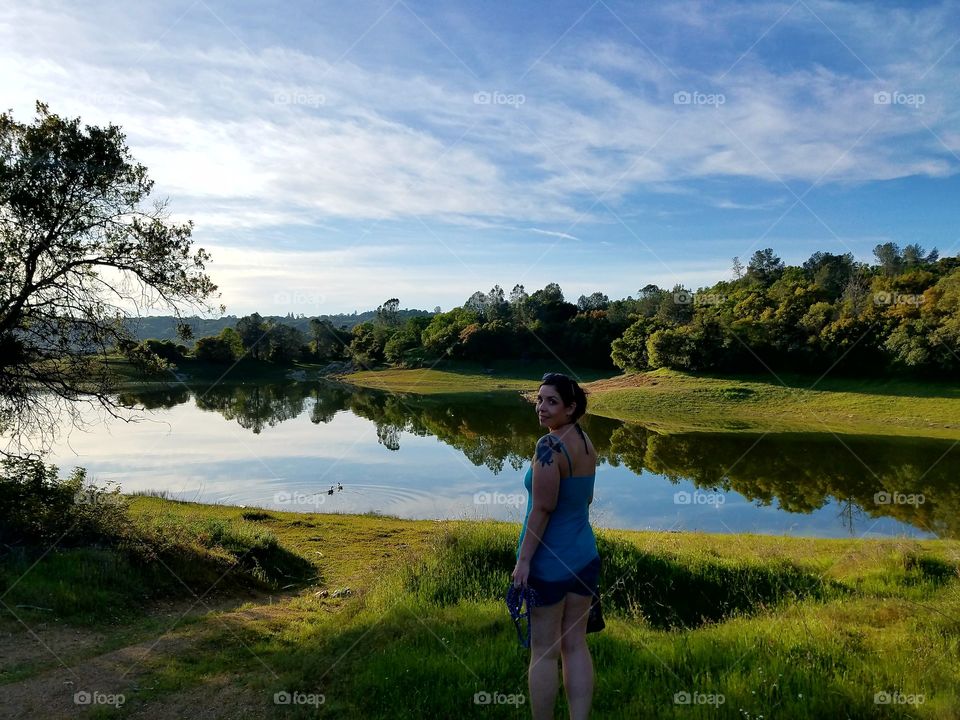 Springtime at Folsom lake