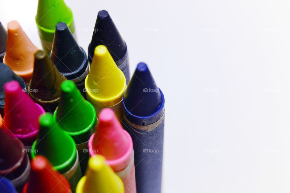 Colorful crayons