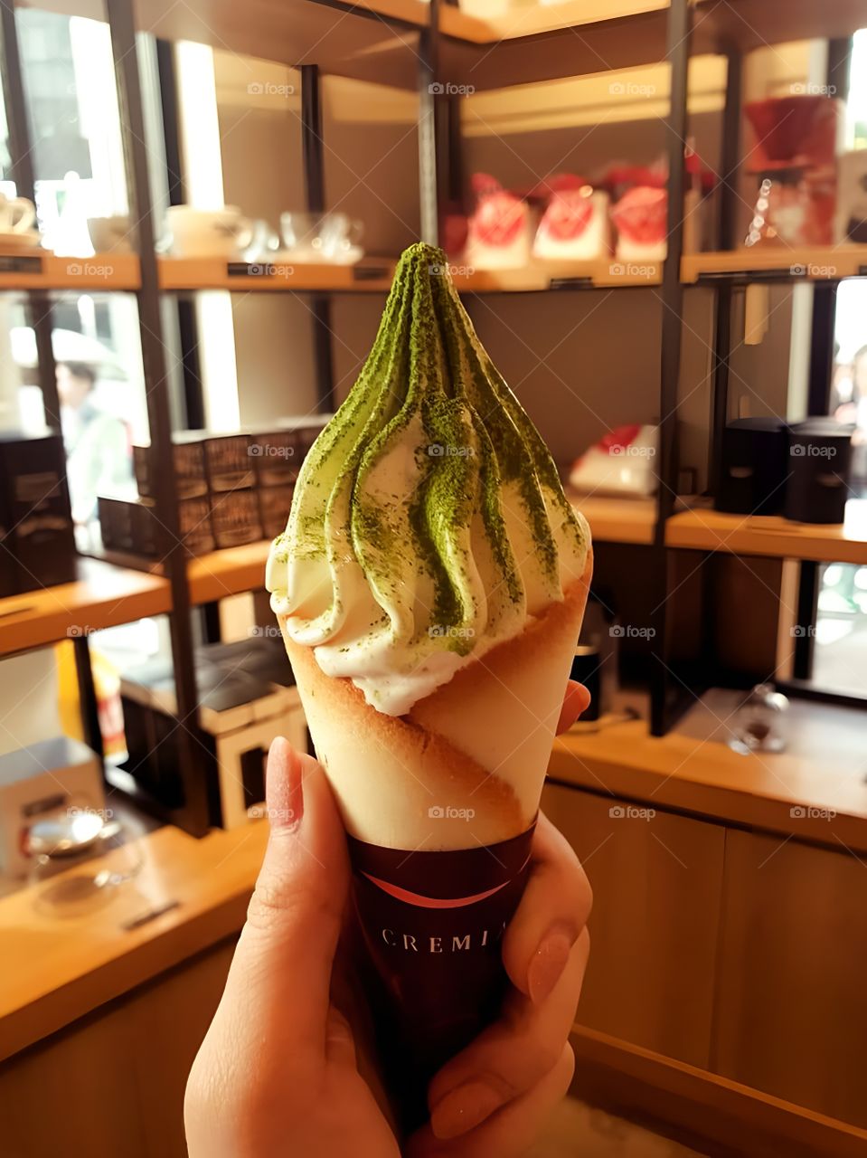 green tea ice cream