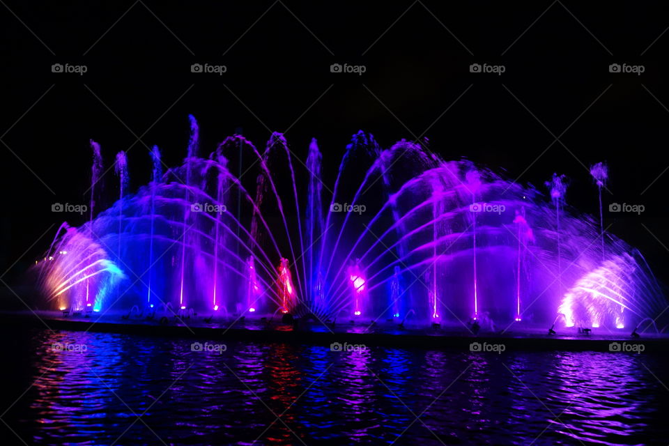 night fountain