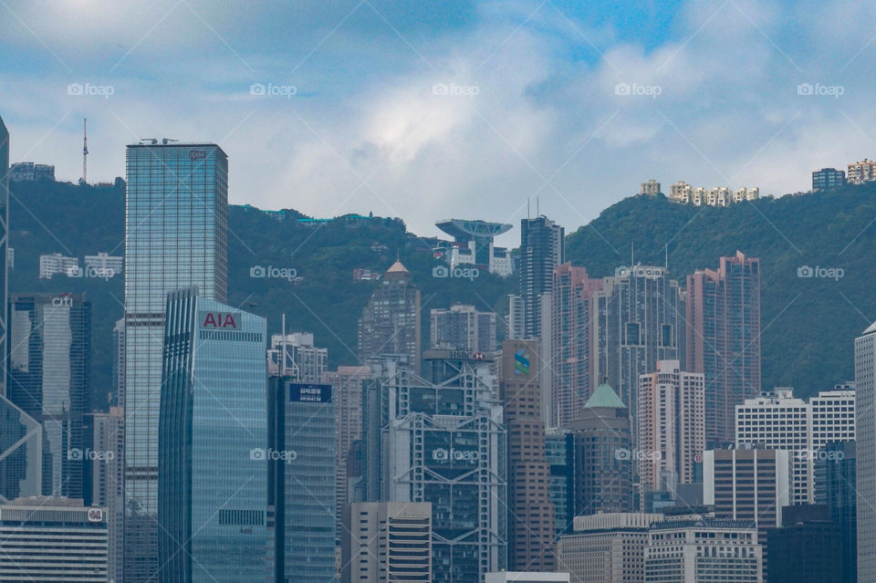 A view of The Peak from Kowloon, Hong Kong 🇭🇰