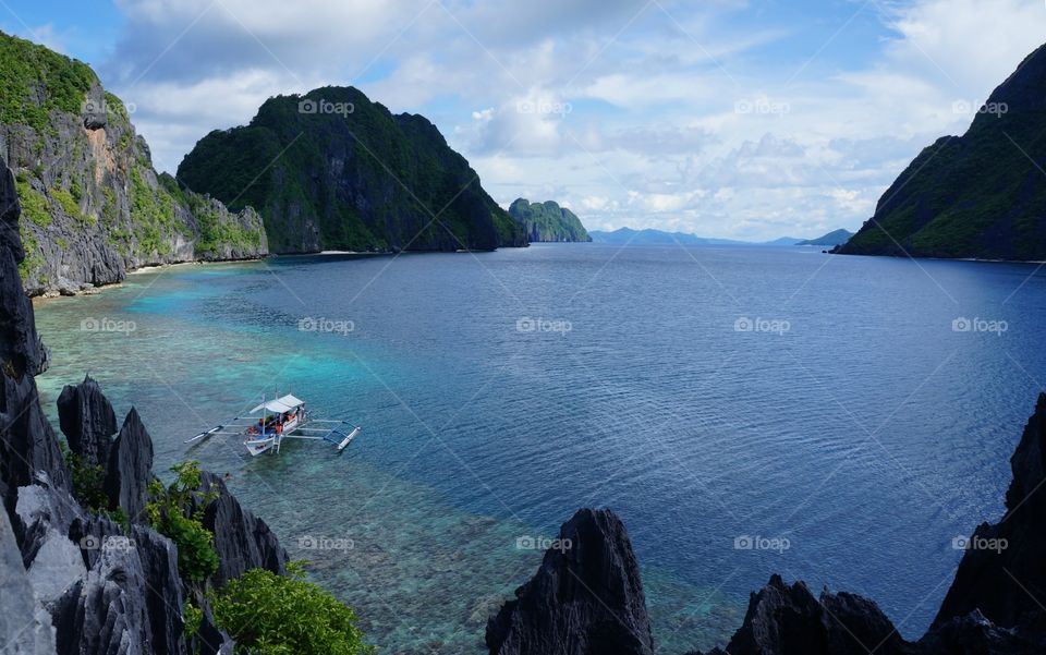 Cliffs of el nido, palawan, philippines