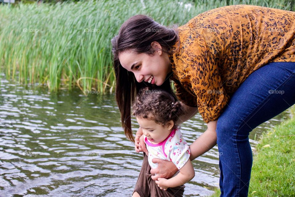 Having fun with mommy 